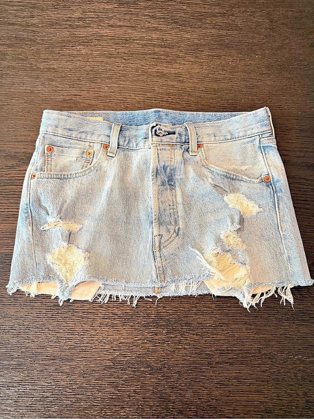 Levi's x Guizo Denim Jean Skirt in Blue